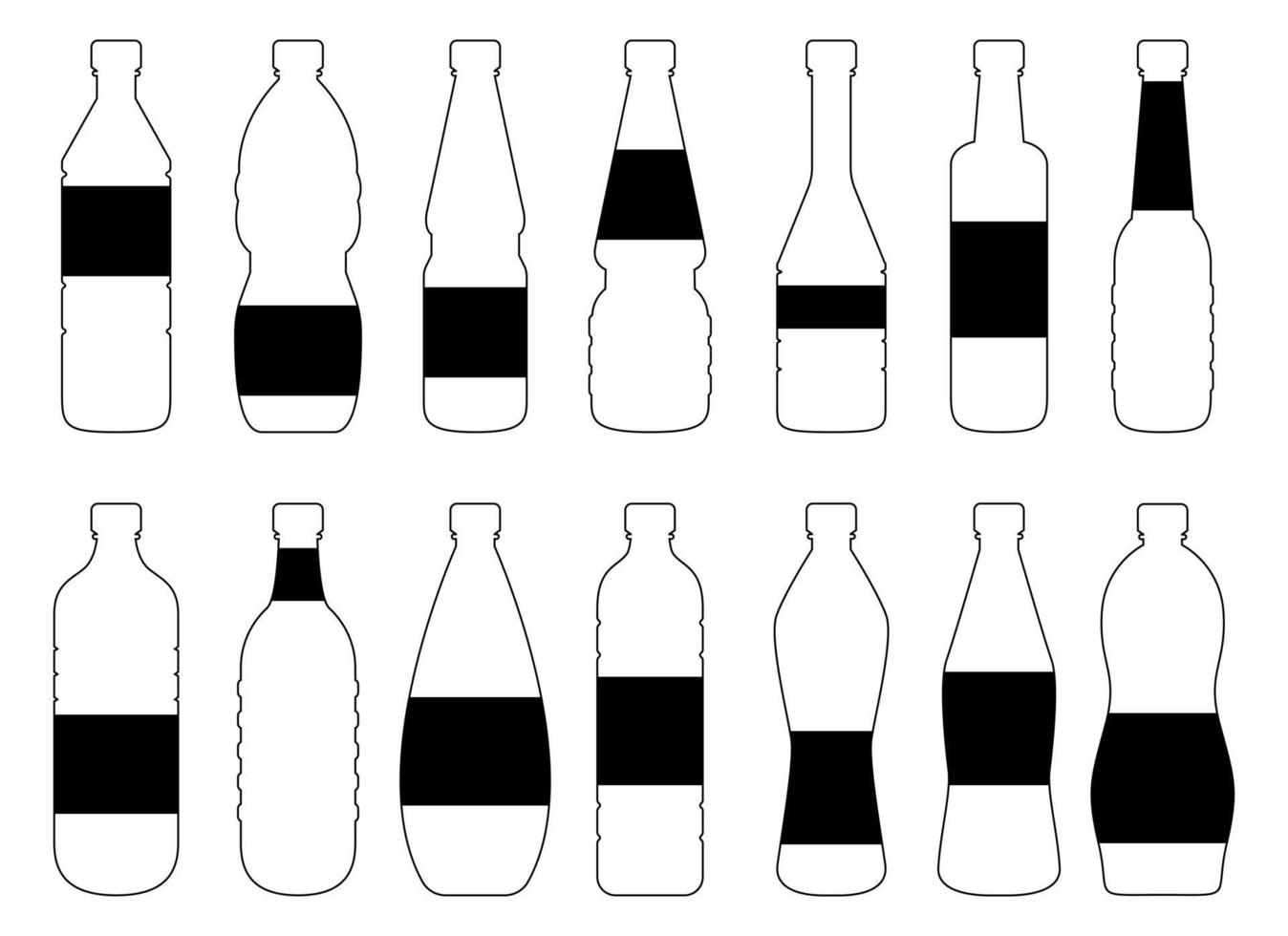 plast flaska ClipArt vektor design illustration isolerat på vit bakgrund