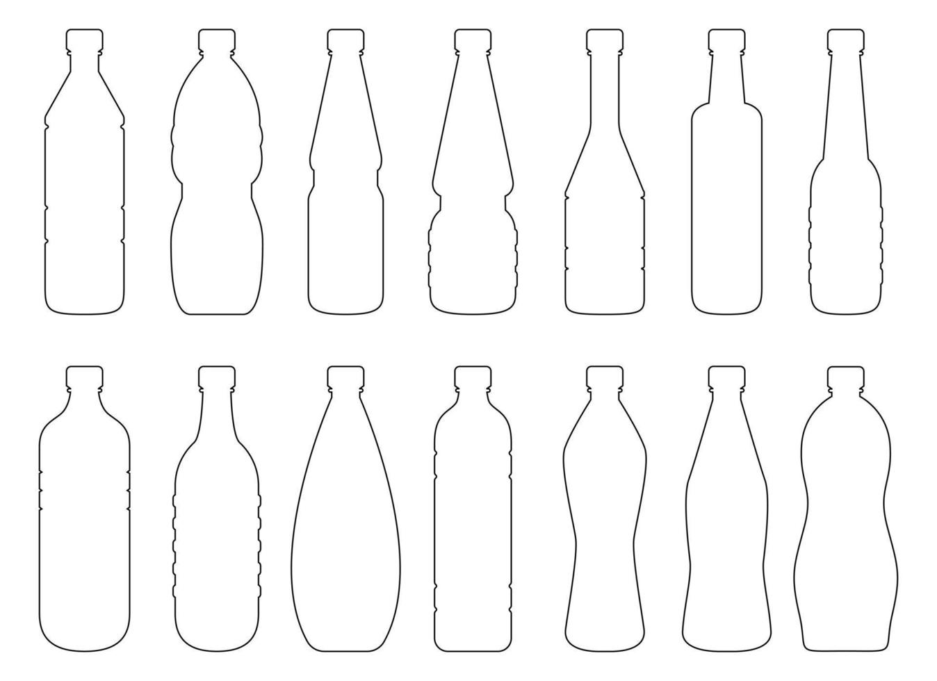 Plastikflasche Clipart-Vektor-Design-Illustration isoliert auf weißem Hintergrund vektor