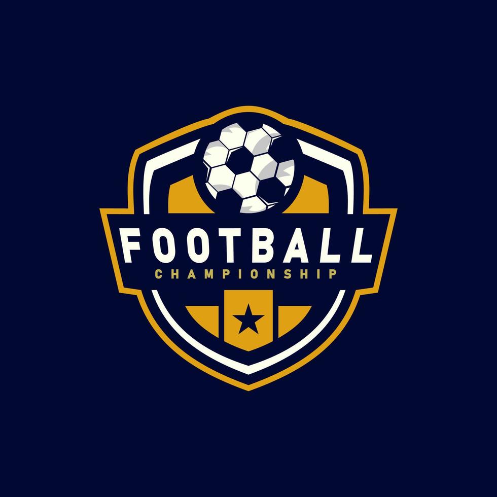 fotboll fotboll team logotyp vektor