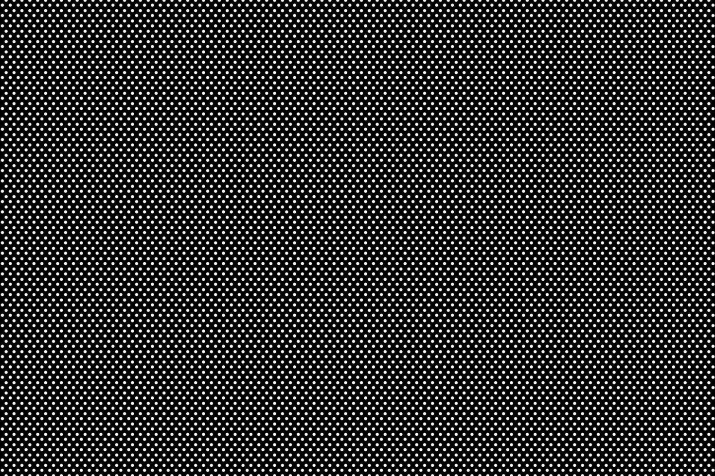 Schwarzer Hintergrund Weißes kleines Kreismuster, das als Löcher gleicher Größe platziert ist, kann verwendet werden, um Vektorarbeitstapeten usw. zu entwerfen vektor