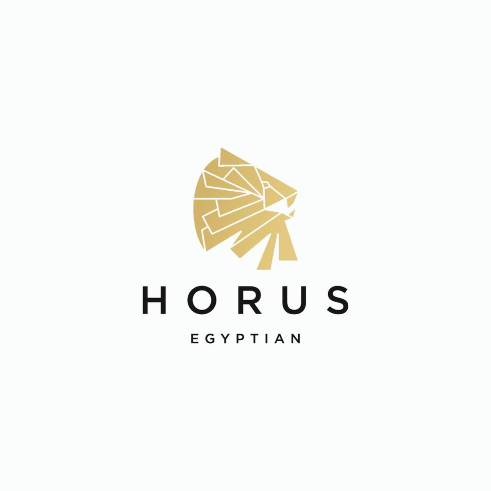 horus logotyp ikon vektor bild