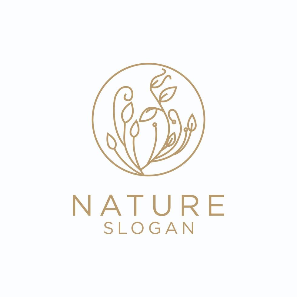 Natur-Logo-Design-Icon-Vorlage vektor