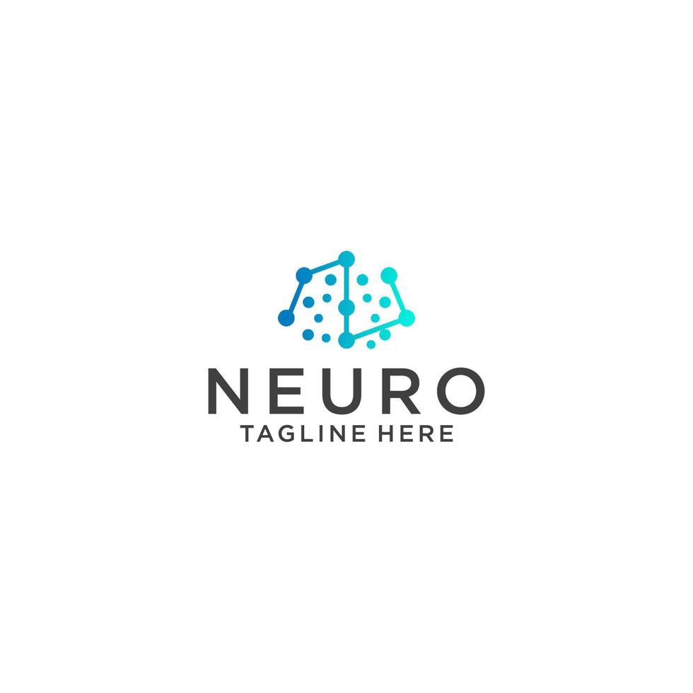 Neuron-Logo-Symbol-Vektor-Bild vektor