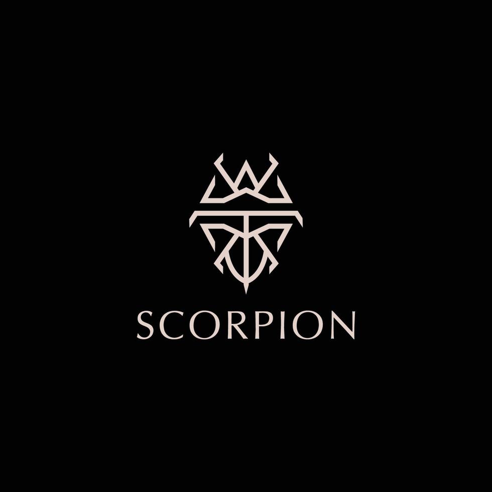 Skorpion-Logo-Symbol-Vektor-Bild vektor