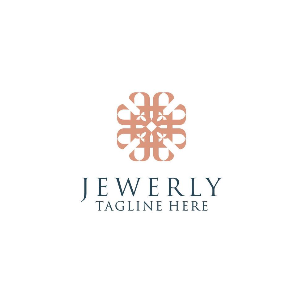 jewerly logotyp design ikon mall vektor