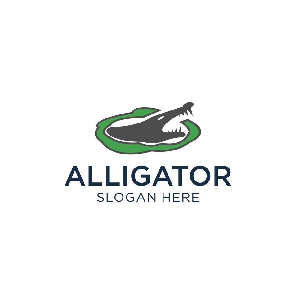 Alligator-Logo-Icon-Design-Vektor vektor