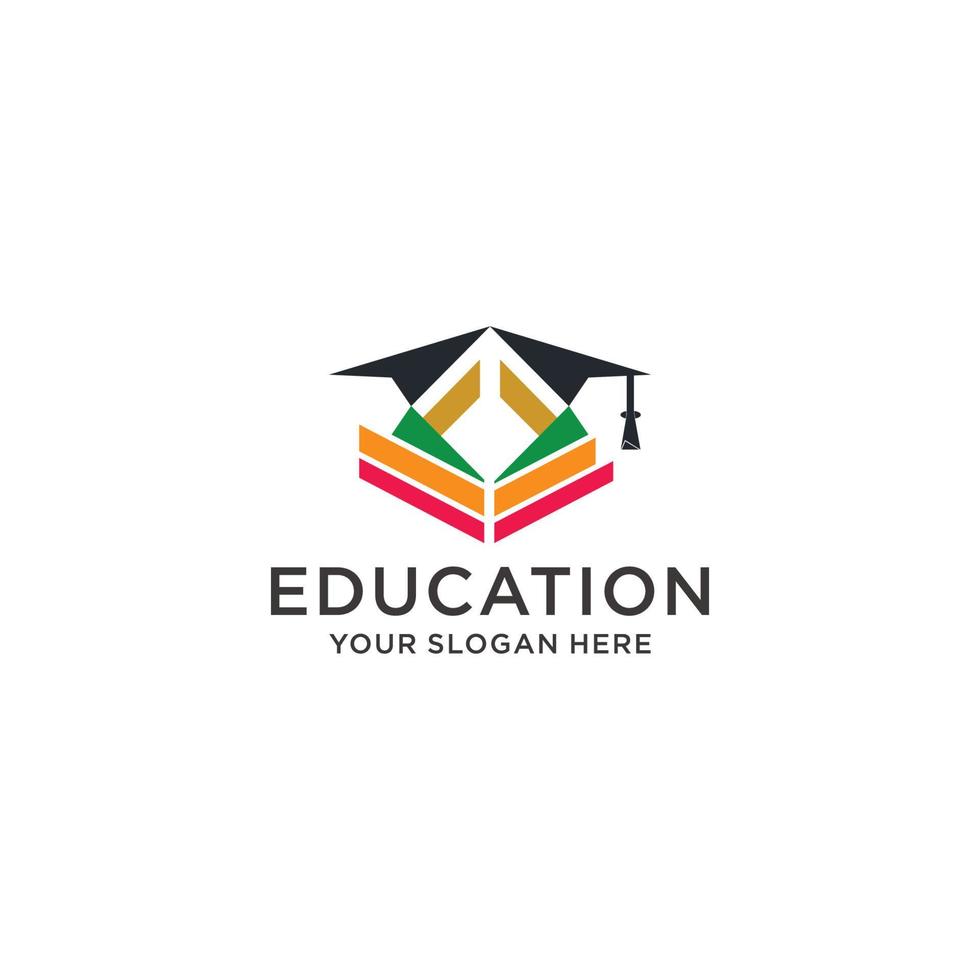 utbildning logotyp ikon vektor bild