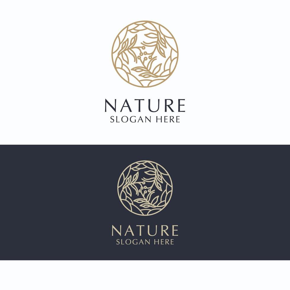 natur logotyp ikon vektor bild