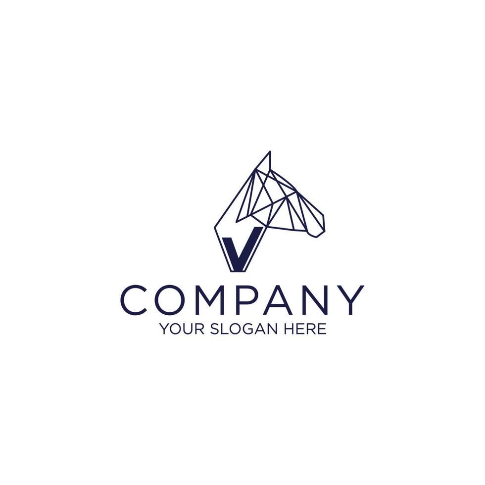 Pferd-Logo-Design-Icon-Vorlage vektor