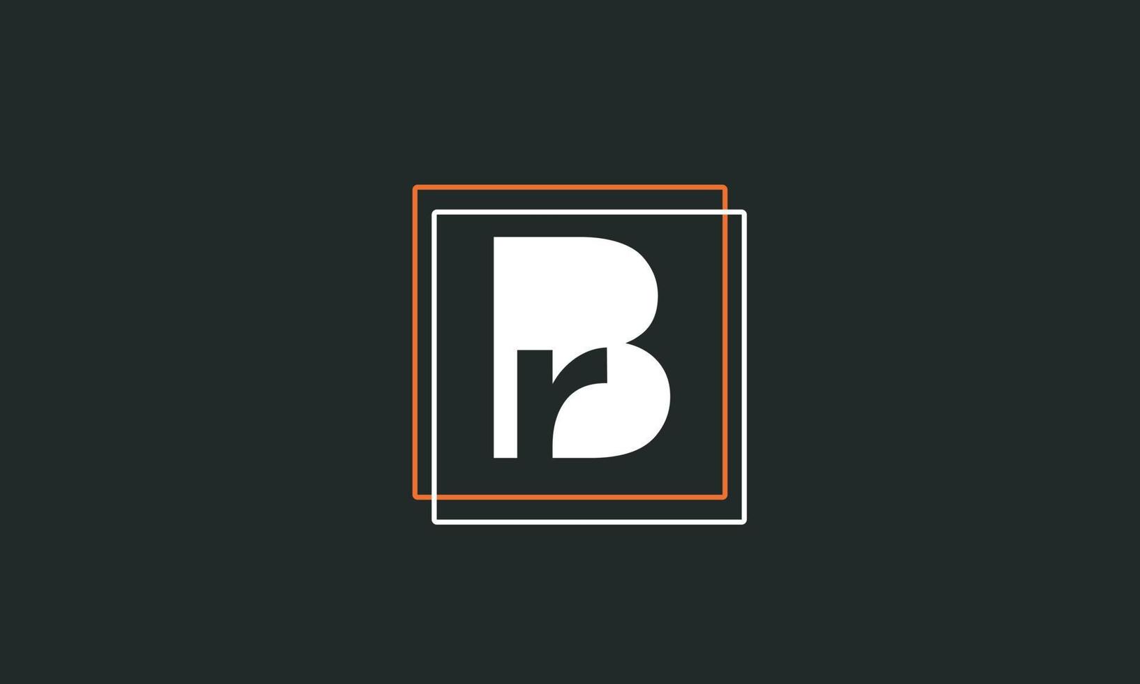 alphabet buchstaben initialen monogramm logo rb, br, r und b vektor