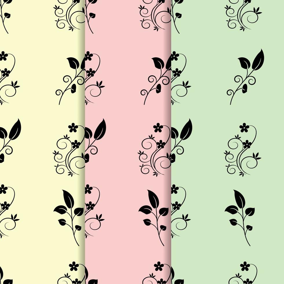 Vektor floral nahtlose abstrakte Blätter Tapetenmuster auf Hintergrund. Design für Stoff, Stoffdesign, Cover, Tapeten, Druck und Scrapbooking. schönes Blumenmuster in kleinen abstrakten Blumen.