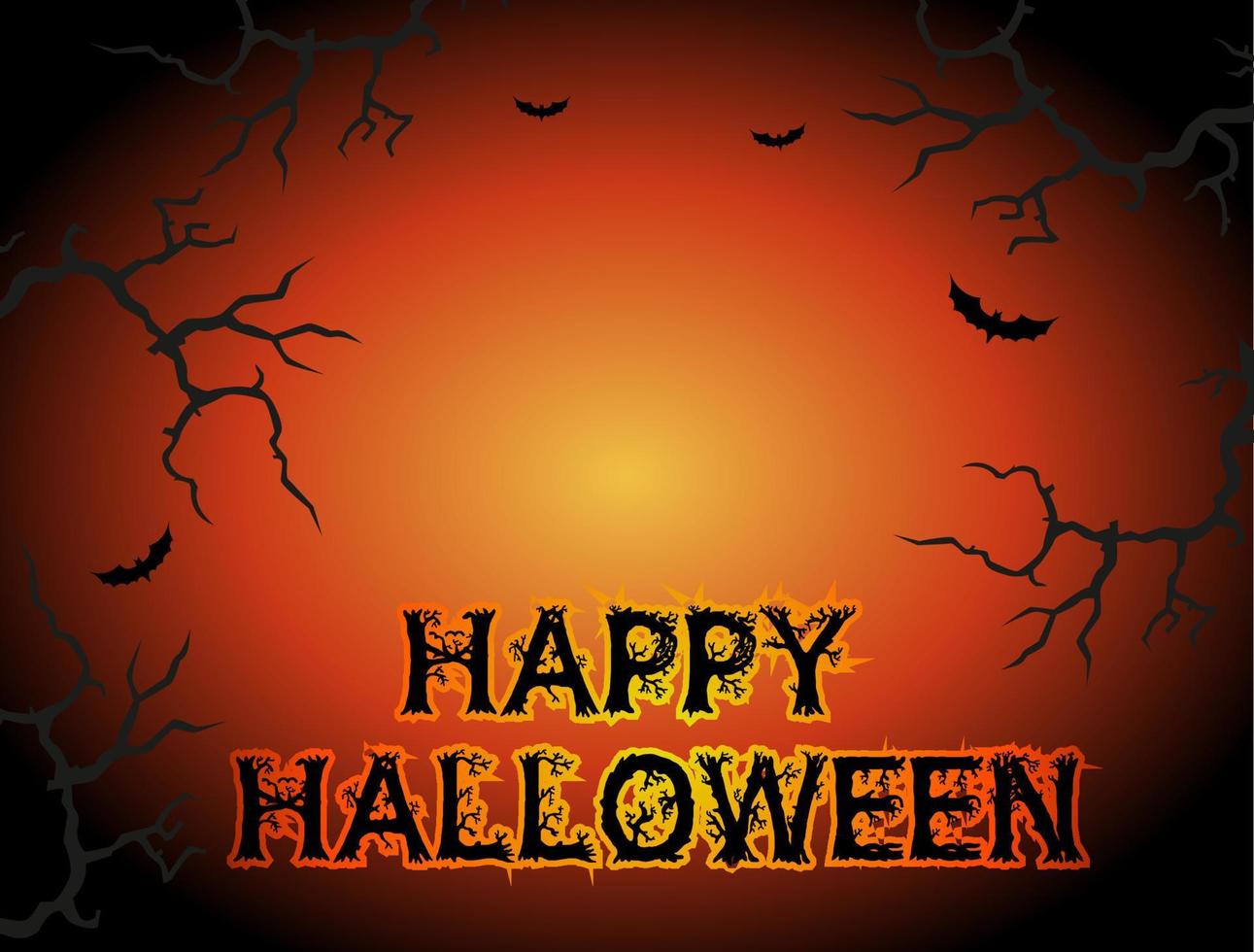 Vektor-Halloween-Poster, Karte, Flayer, Banner. Halloween-Party einladen. vektor