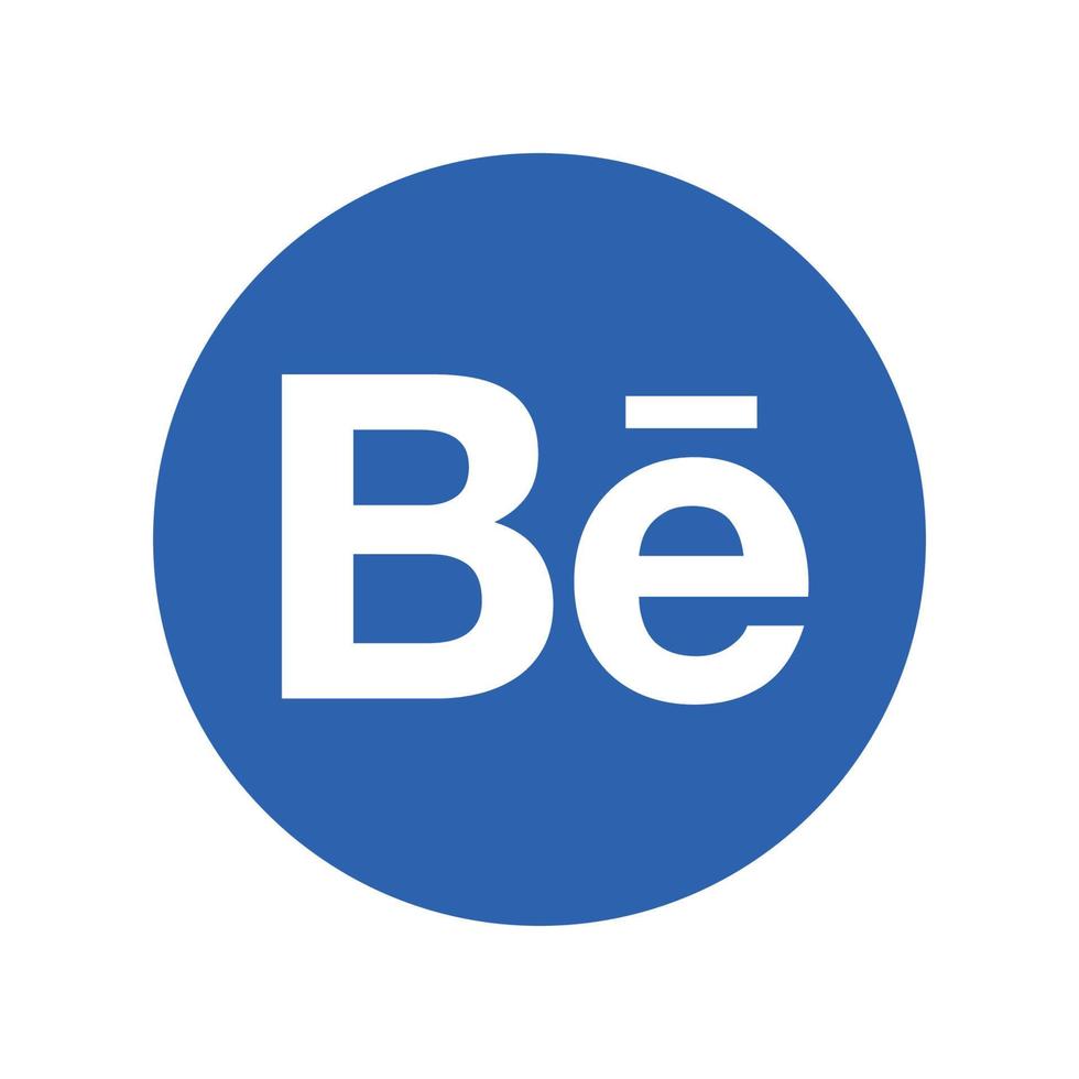Behance-Logo auf transparentem, isoliertem Hintergrund. vektor