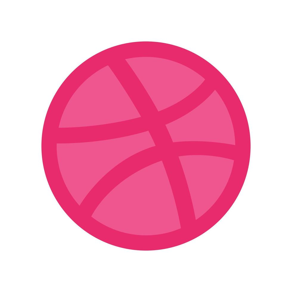 Dribbble-Logo auf transparentem, isoliertem Hintergrund. vektor