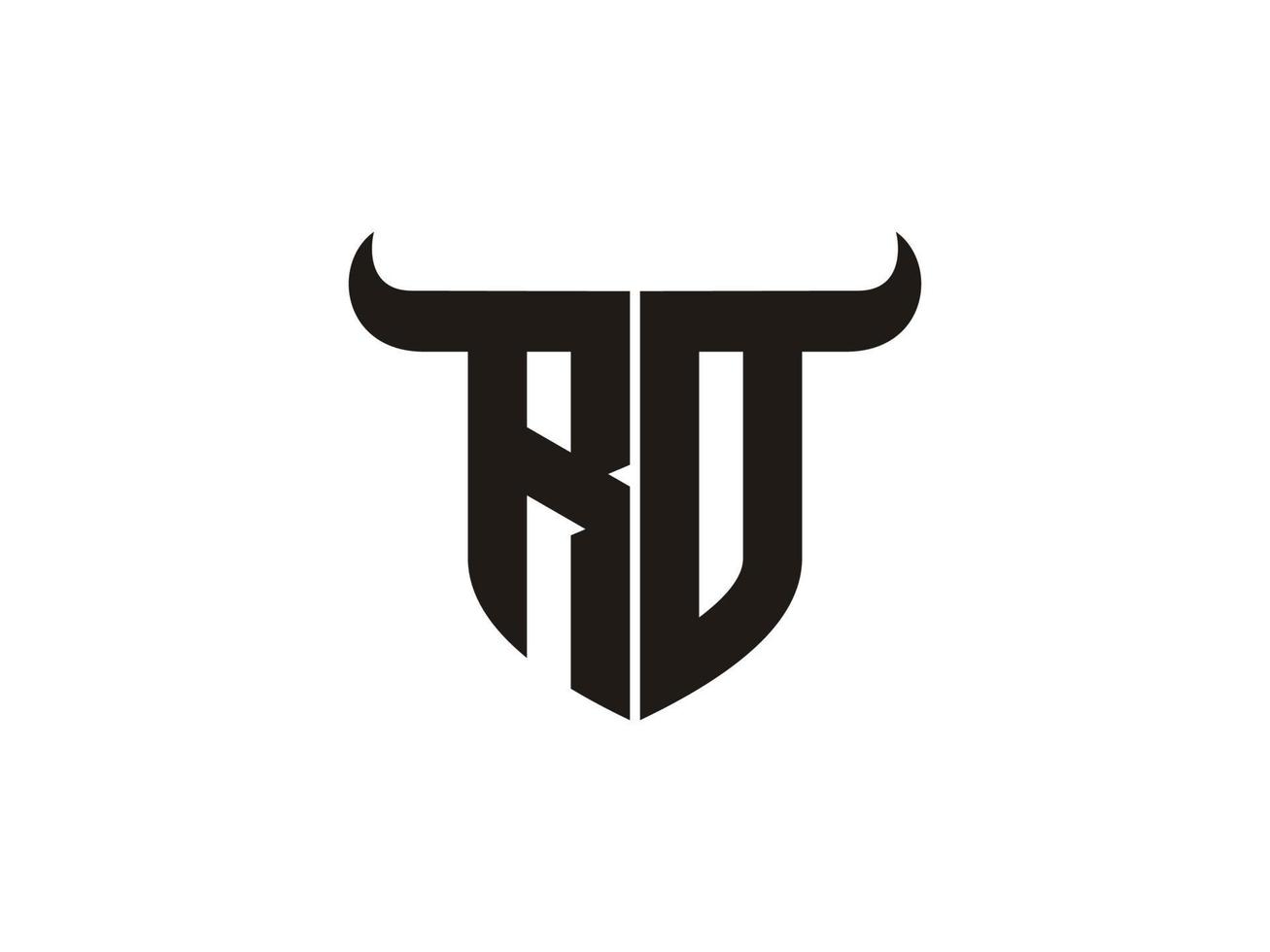 anfängliches rd bull logo design. vektor