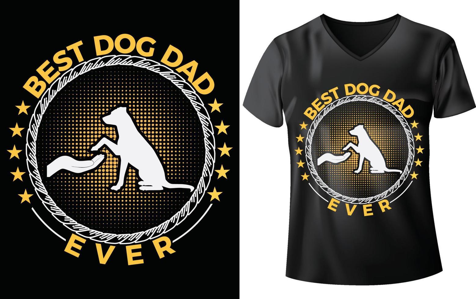 Hunde-T-Shirt-Design vektor