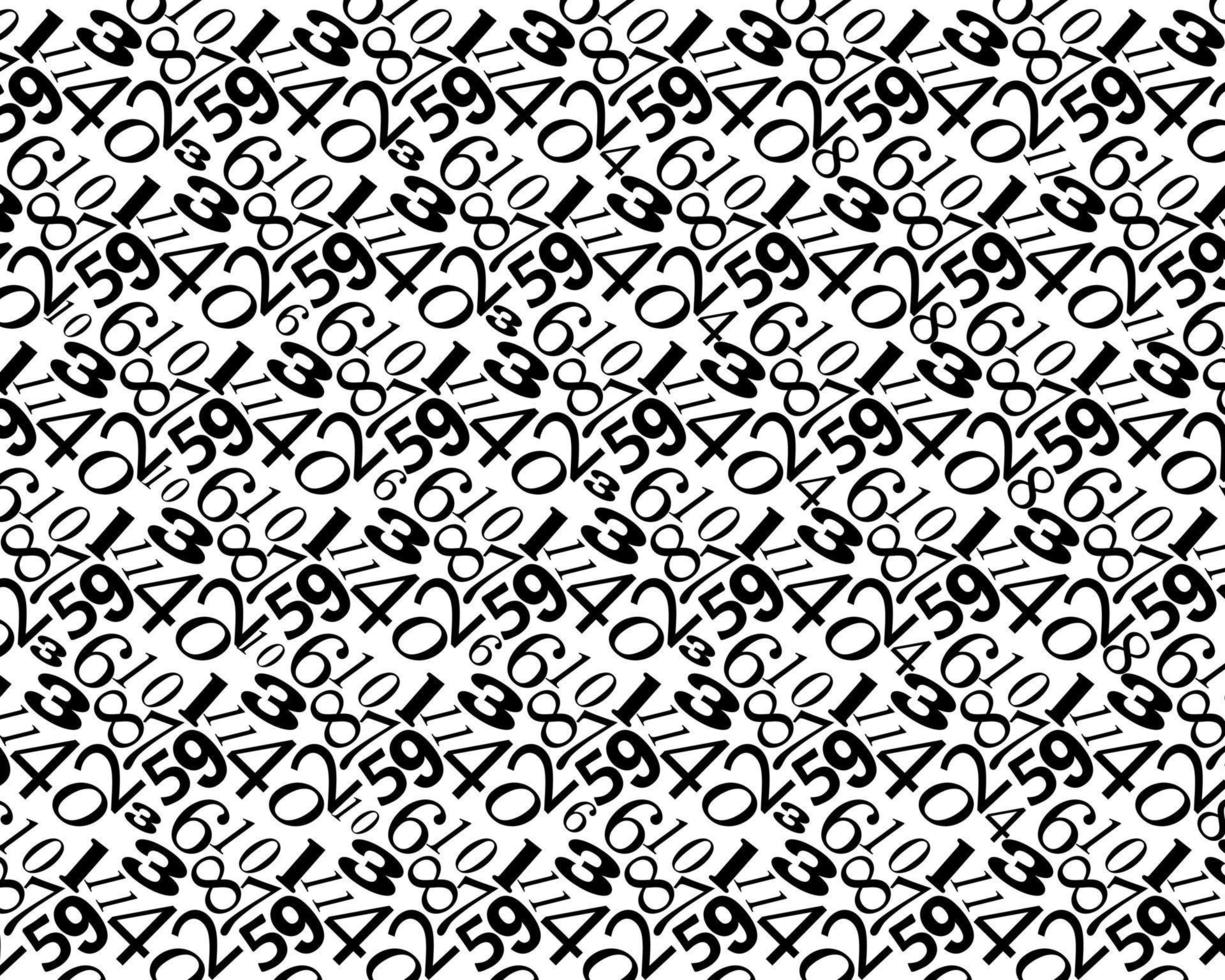 Muster aus verschiedenen Figuren auf weißem Hintergrund vektor