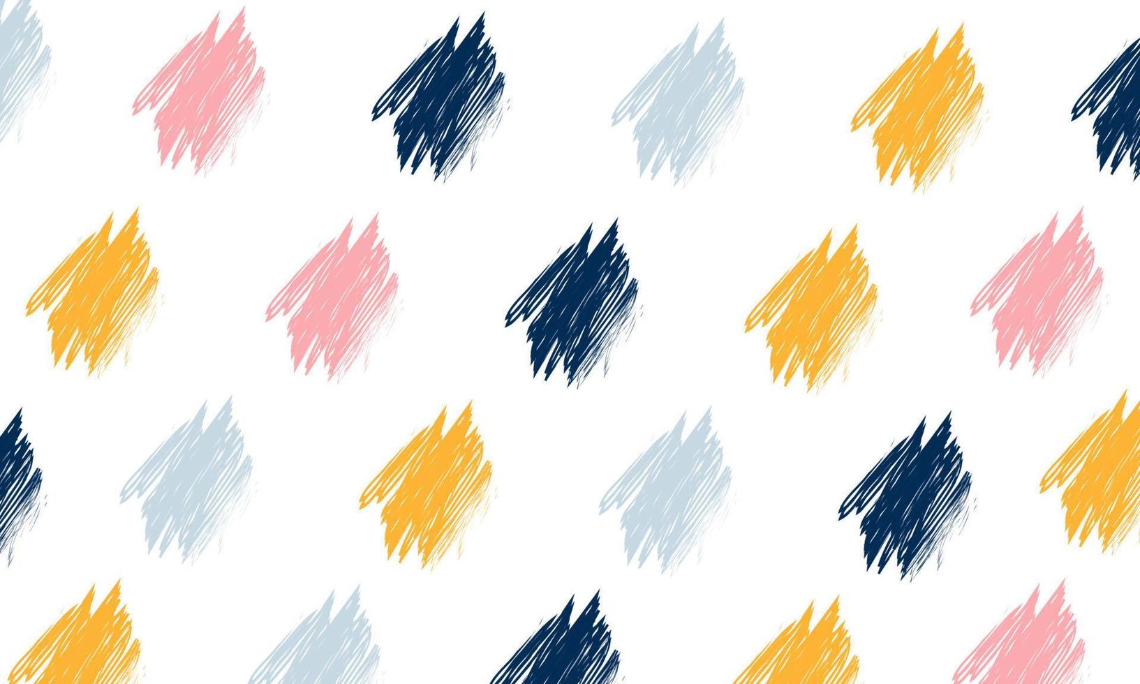 unik färgrik abstrakt handgjort sömlös mönster bakgrund barnslig vektor