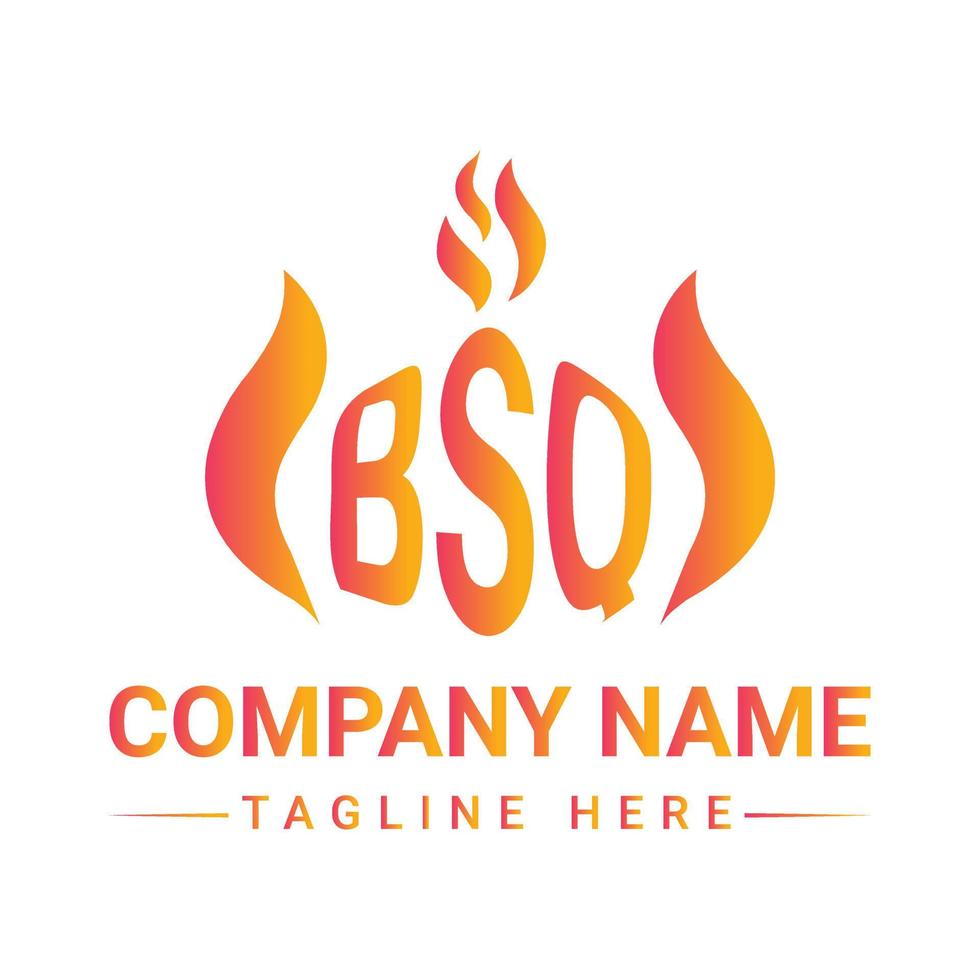 bsq Polygon Logo Design Monogramm, bsq Polygon Vektor Logo, bsq mit Polygonform, bsq Vorlage mit passender Farbe, bsq Polygon Logo einfach, elegant, bsq luxuriöses Logo, bsq Vektor Pro,