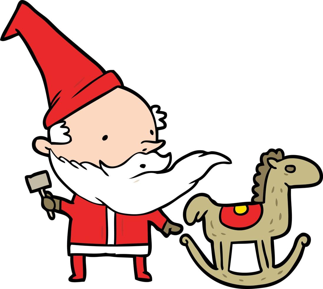 Cartoon-Weihnachtsmann vektor