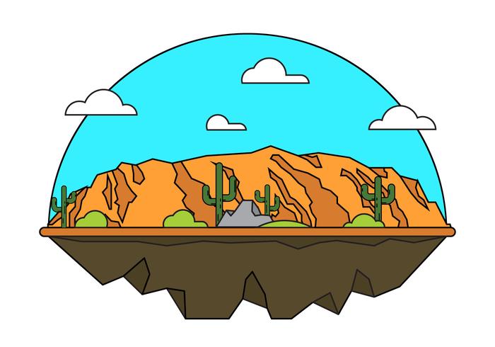 Grand Canyon Vektor-Illustration vektor