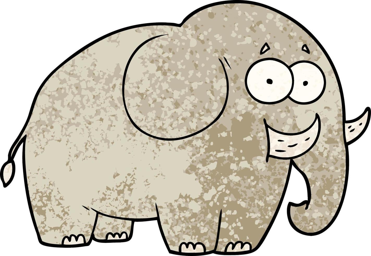 Zeichentrickfigur Elefant vektor