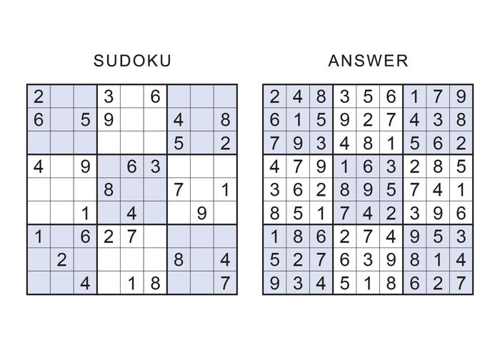 Sudoku Vektor Spiele