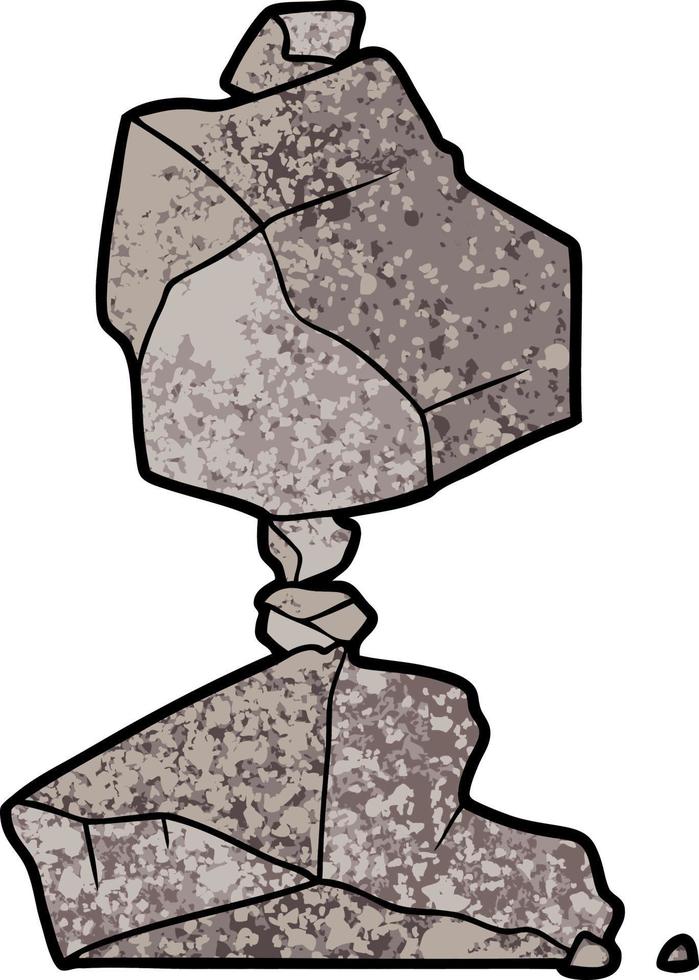 Cartoon-Felsen ausgeglichen vektor