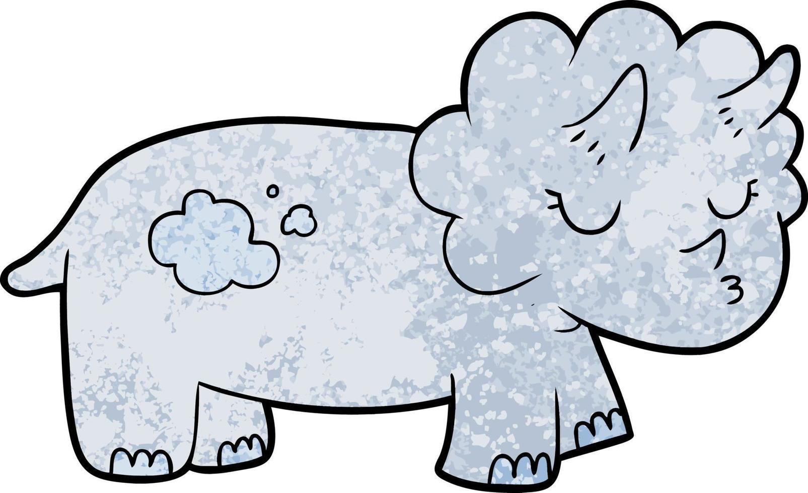 Cartoon-Doodle-Charakter Triceratops vektor