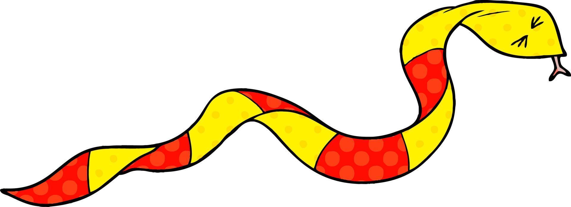Zeichentrickfigur Schlange vektor