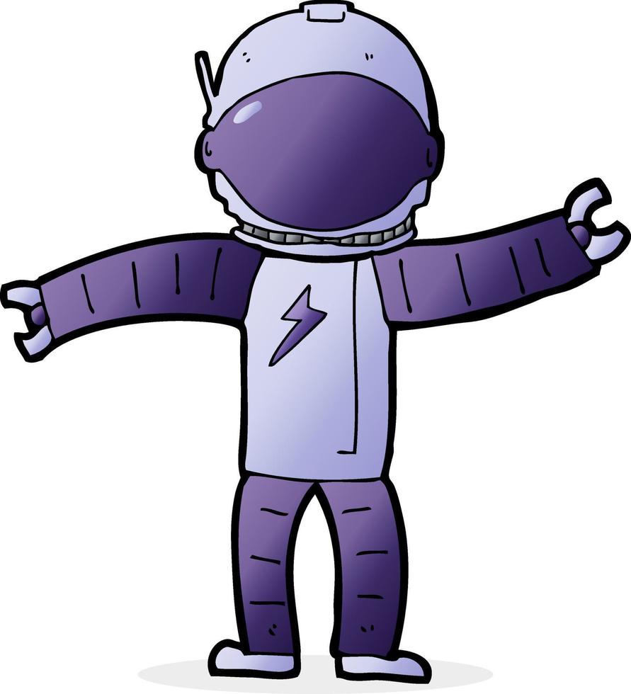 Cartoon-Astronauten-Mann vektor