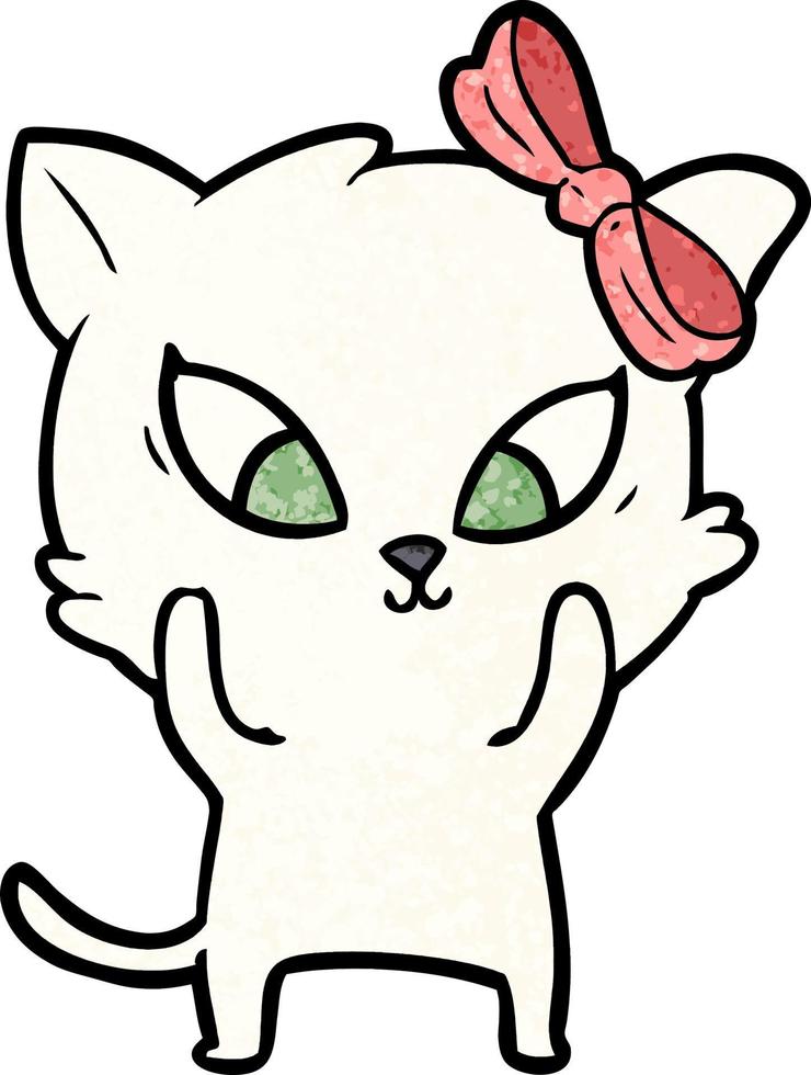 Zeichentrickfigur Katze vektor