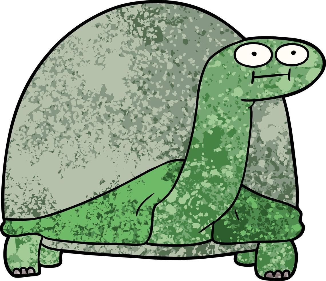 tecknad serie sköldpadda karaktär vektor