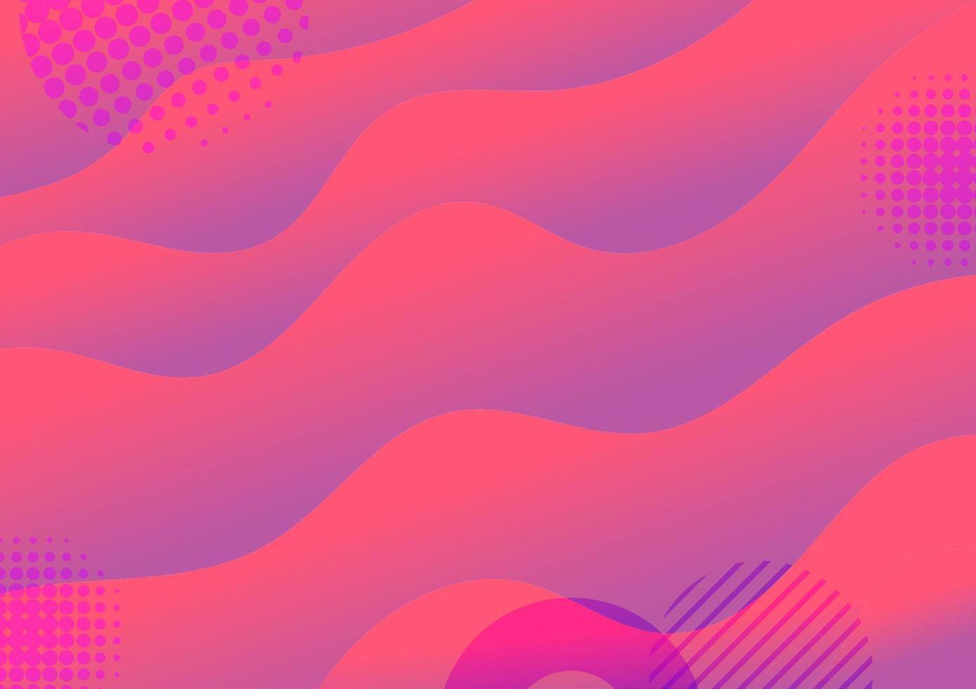 abstrakter Vektorhintergrund rotes und violettes Gradientenwellenkurvenmusterdesign für Cover, Web, Poster, Banner. vektor