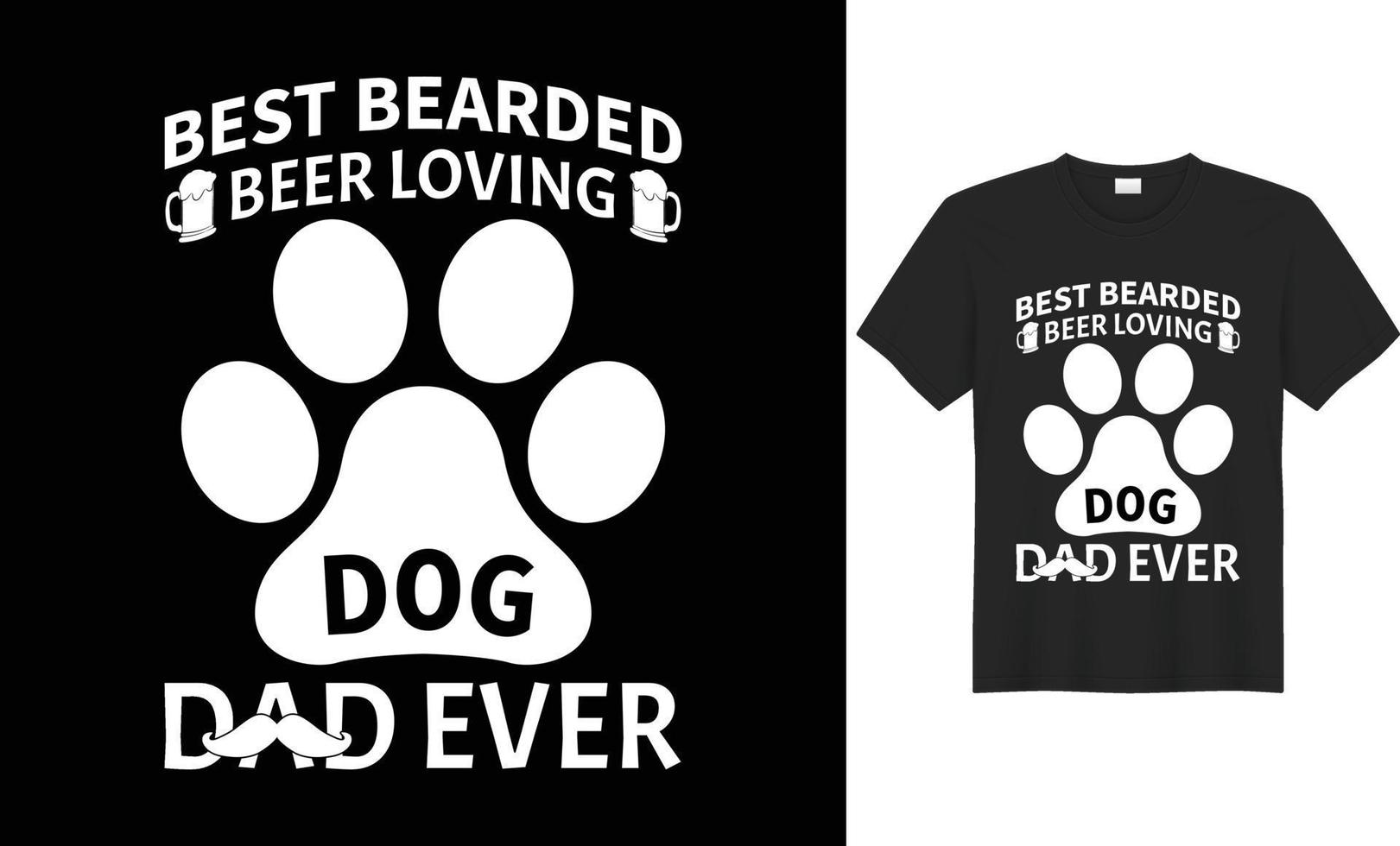 Typografie, Texteffekte und vektorbasiertes T-Shirt-Design für Väter und Kinder, die ihre Väter lieben. vektor