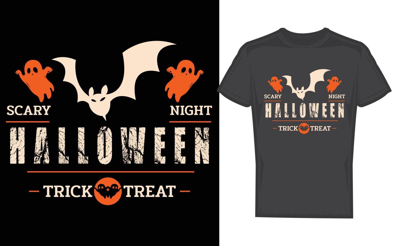 Halloween-T-Shirt-Design vektor