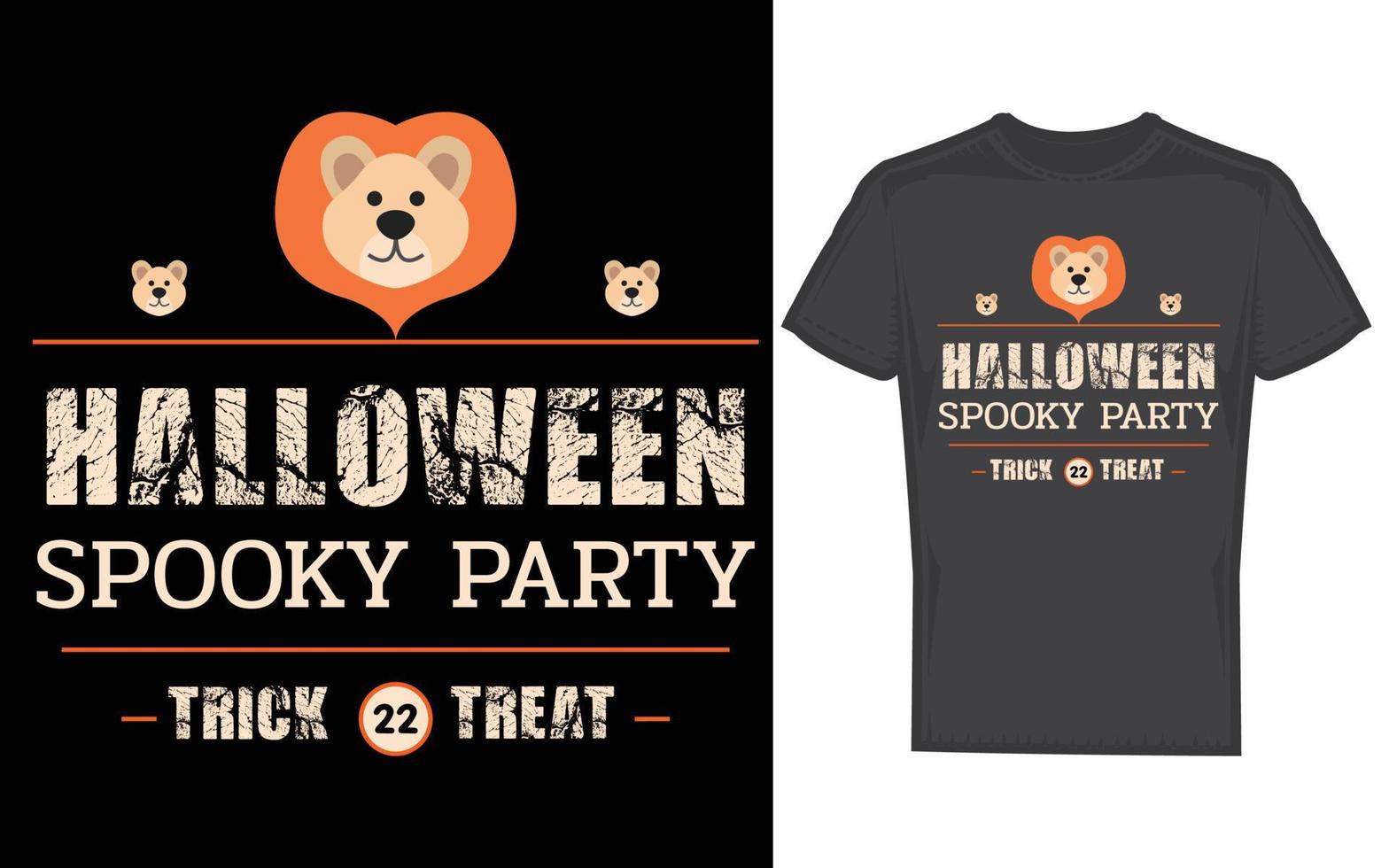 Halloween-T-Shirt-Design vektor