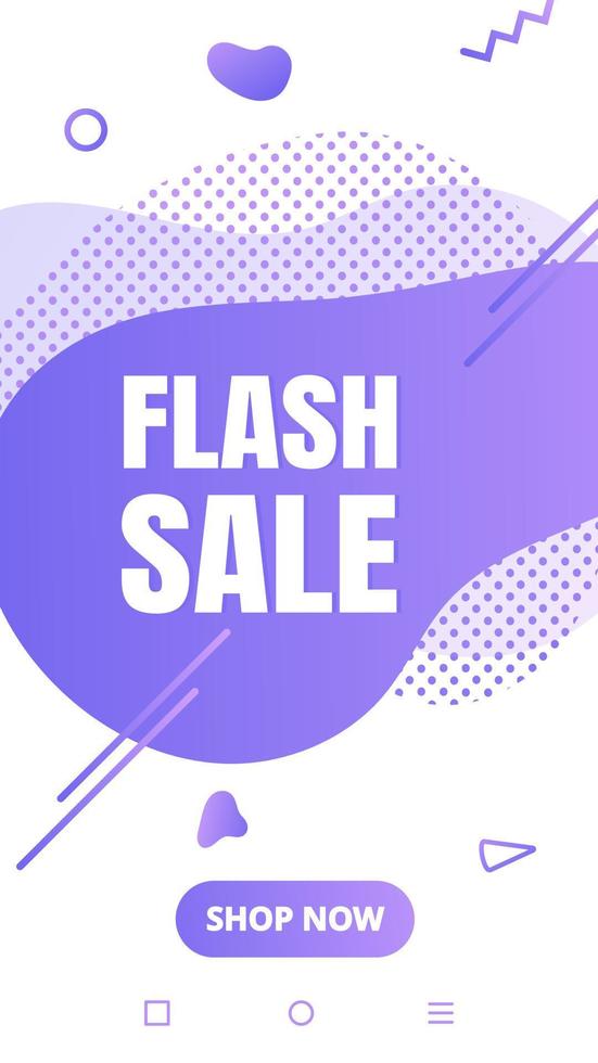 moderne flüssigkeit abstrakt sonderangebot preis zeichen flash verkauf text steigung flach stil design flüssigkeit vektor bunt vektor illustration banner einfache form werbung großer verkauf oder räumungssymbol.