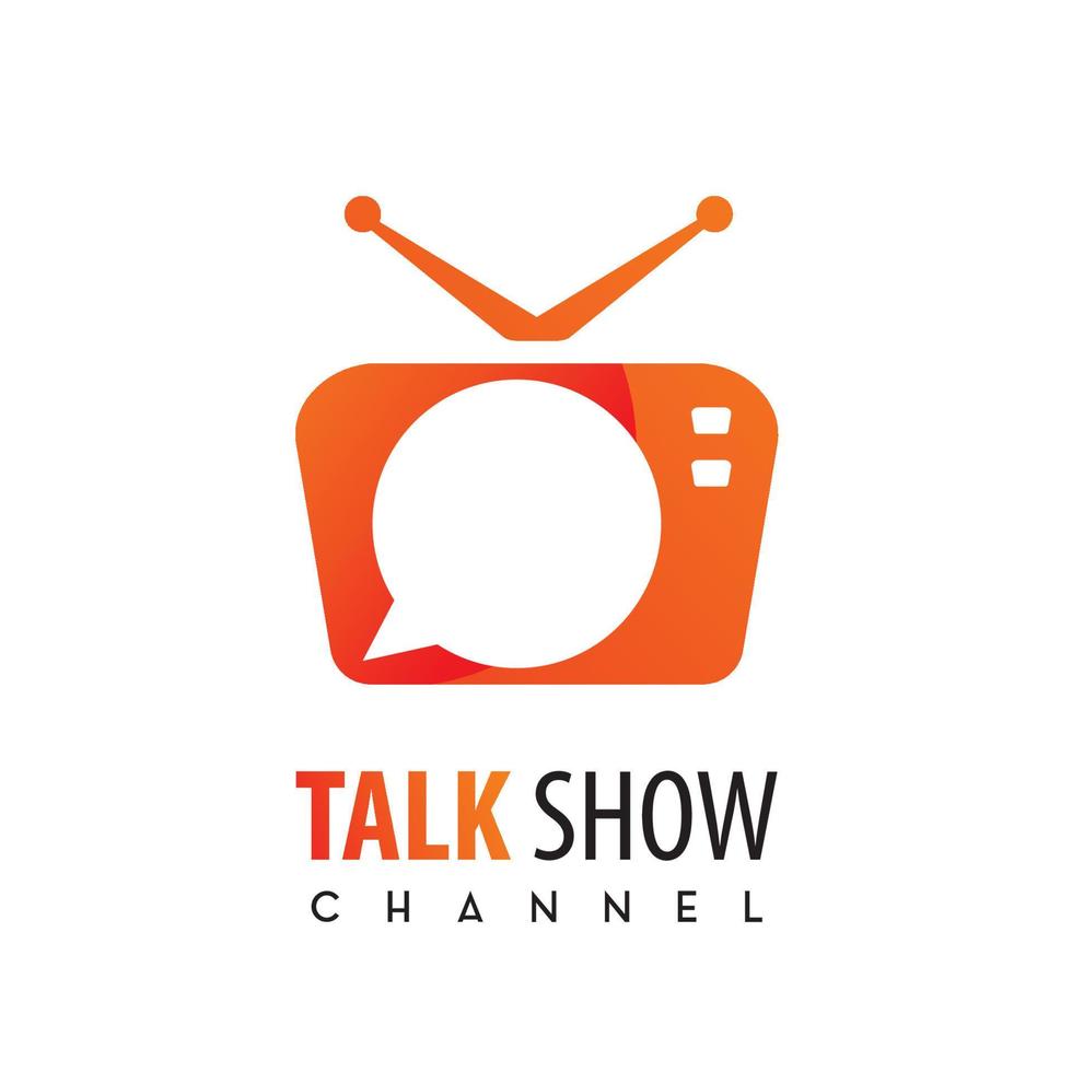 talkshow-kanal, tv-logo vektor