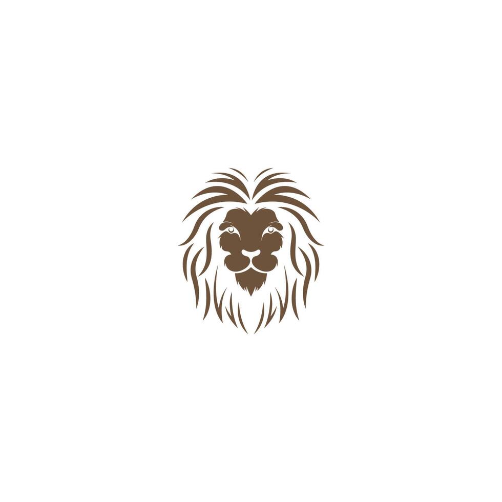 lejon ikon logotyp design illustration vektor