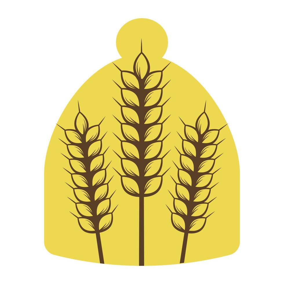 Symbol für Heuhaufen und Weizenähren vektor