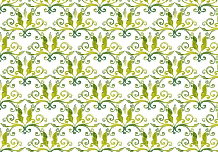 Olive Green Vector Aquarell Royal Hintergrund