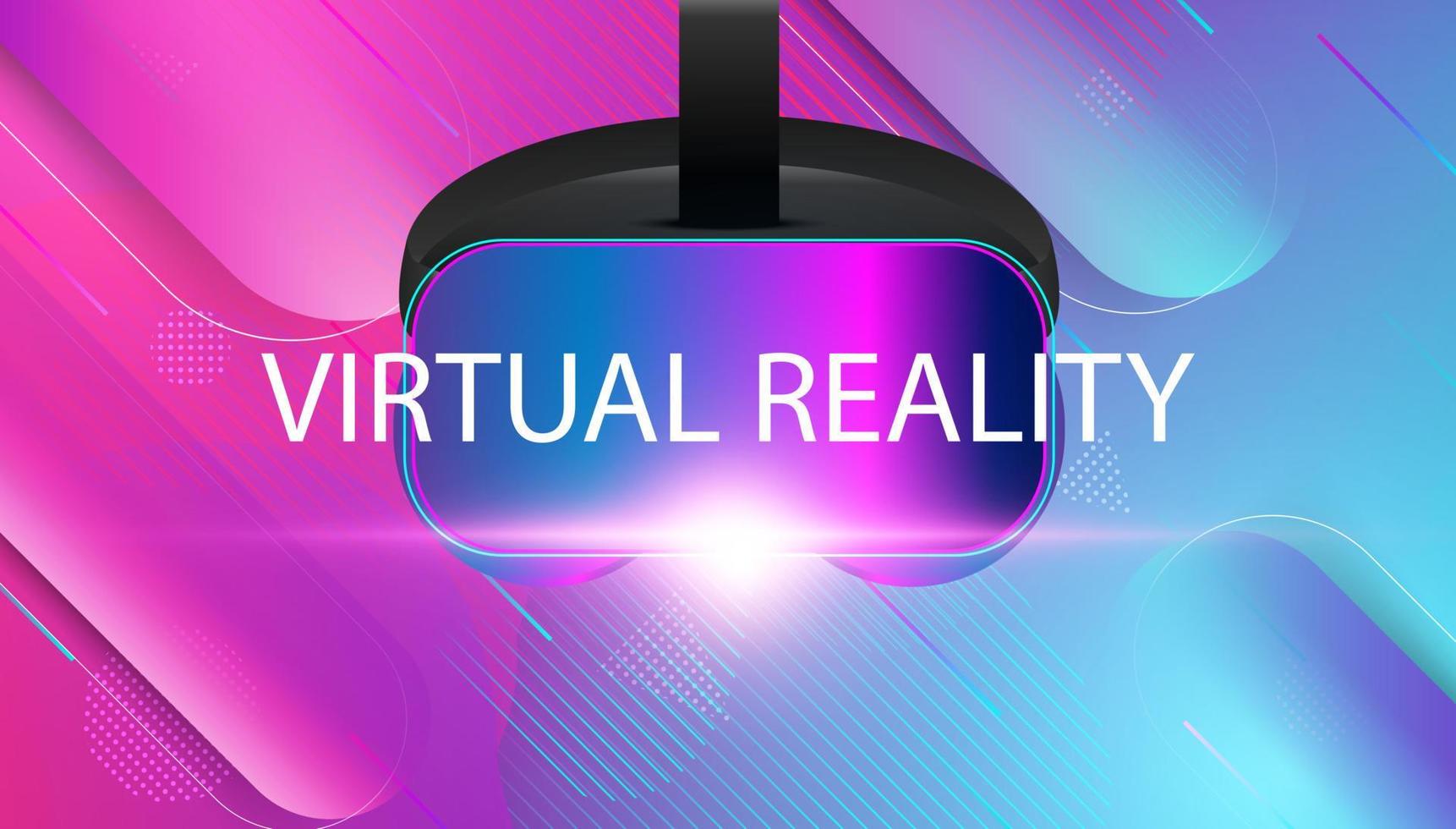 abstraktes Konzept der virtuellen Realität des Metaversums, farbenfroh des Metaversums der zukünftigen digitalen Technologie, das mit dem virtuellen Raum auf modernem Hintergrund verbunden ist. vektor