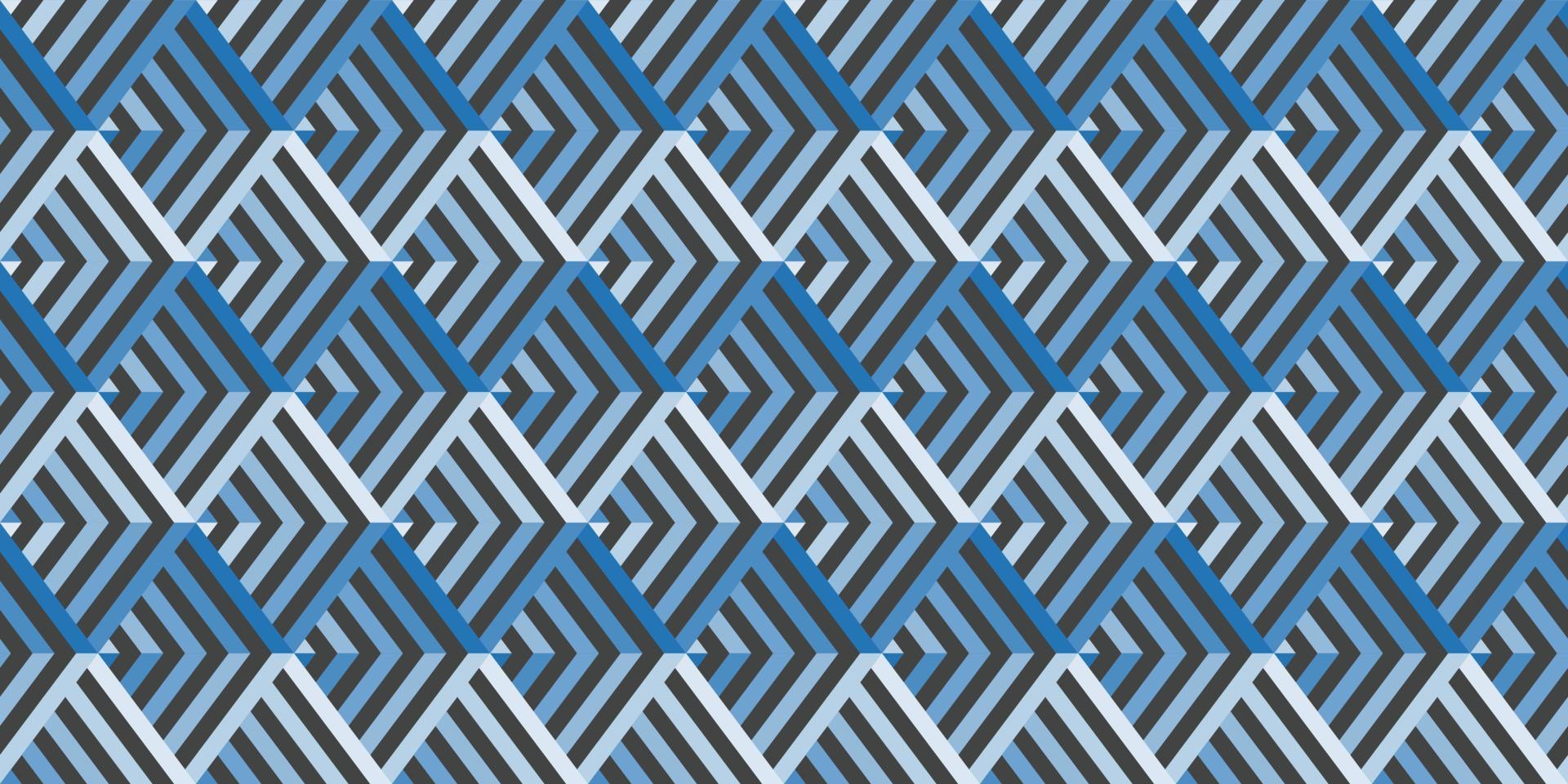 abstrakter blauer geometrischer Farbverlaufshintergrund. Vektorgrundform einer sich wiederholenden Linie oder eines Dreiecks. Hintergrundmuster mit dem Konzept der Hi-Tech-Digitaltechnologie, einfach, modern und futuristisch. vektor