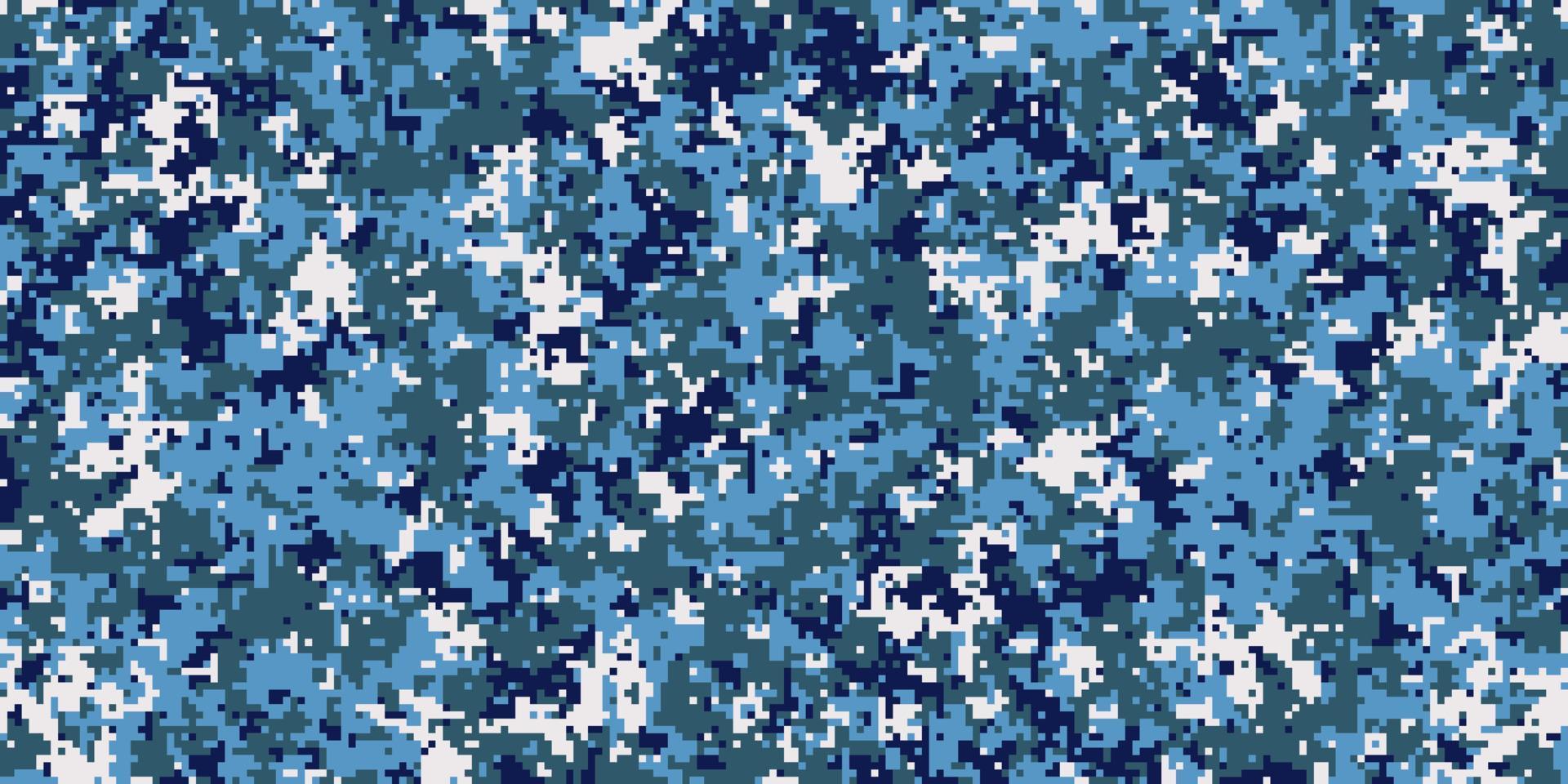 Pixeltarnung für eine Soldatenarmeeuniform. modernes Camouflage-Stoffdesign. digitaler militärischer Vektorhintergrund. vektor