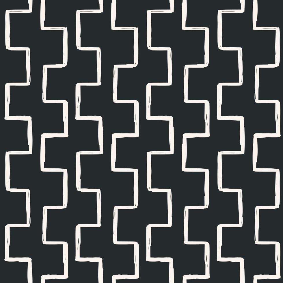 Ästhetisches zeitgenössisches druckbares nahtloses Muster mit abstrakten minimal eleganten Linienpinselstrichformen und Linien in nackten Farben. vektor