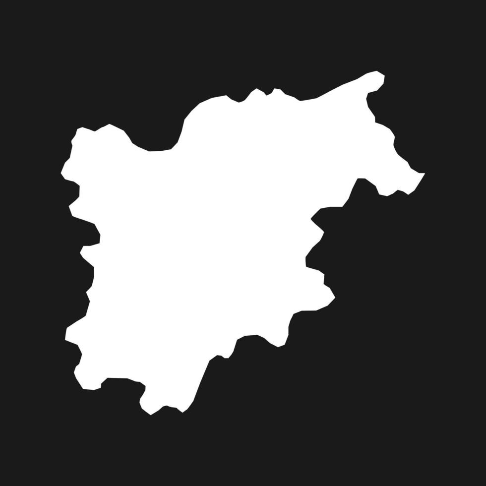 Trentino-Südtirol-Karte. Region Italien. Vektor-Illustration. vektor