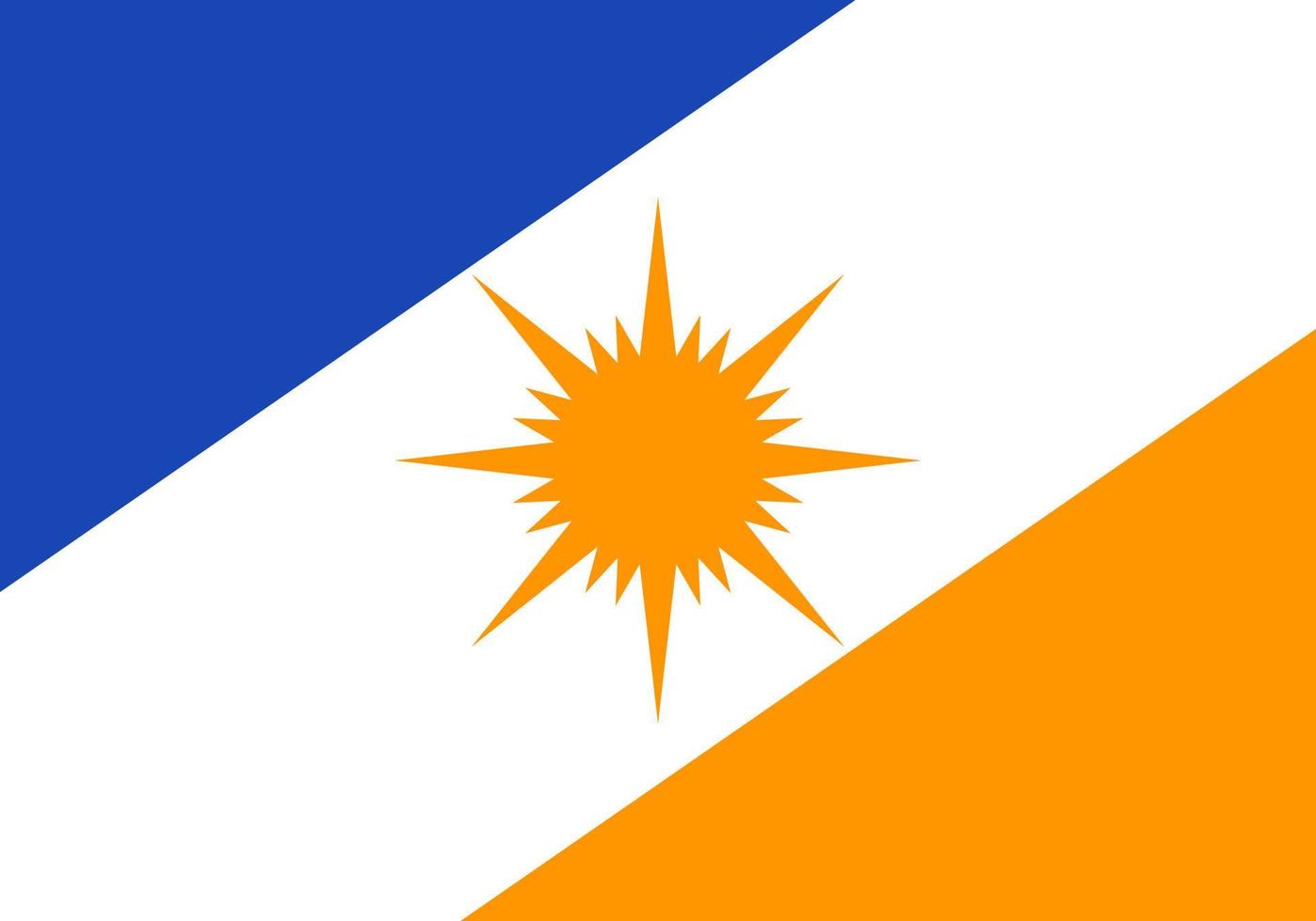 Tocantins-Flagge, Bundesstaat Brasilien. Vektor-Illustration. vektor
