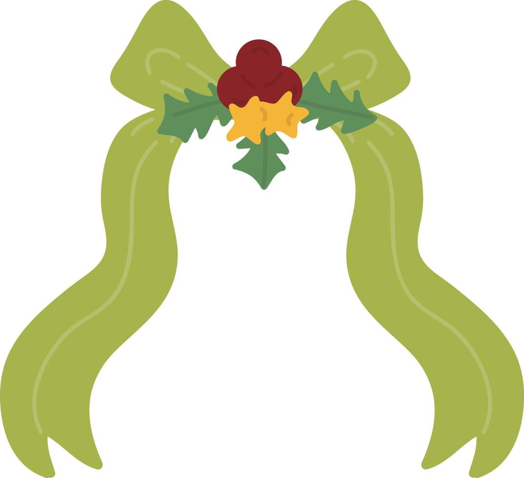 Bowknot Weihnachten. Geschenkpapier. weihnachtsdruckzubehör. fröhliche weihnachtsfeierleute, die weihnachtsflachillustration feiern vektor