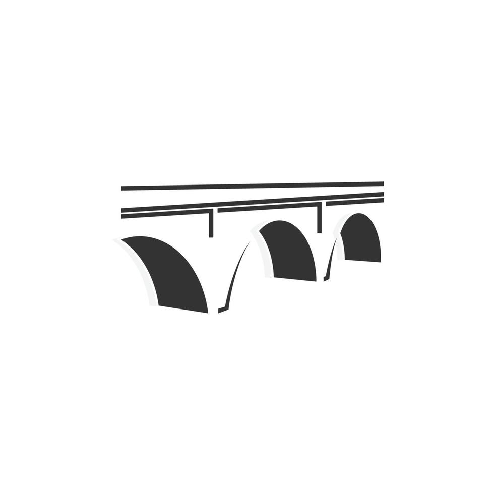 Alte Brücke Logo-Design kreative Vektor-Design-Inspiration für jedes Unternehmen vektor